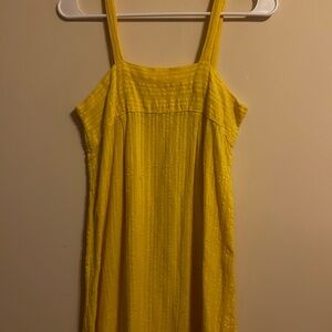 Vintage Yellow Sleeveless Dress